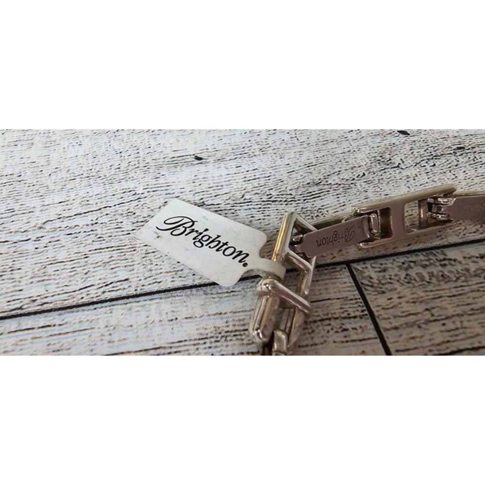 NWT Brighton "Inspire" Silver Tone Link Bracelet Removable Links for Sizing - Picture 4 of 5